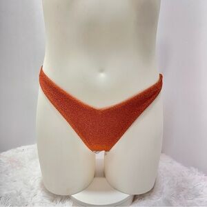 NWT ASOS Shimmer Bikini Bottom Orange